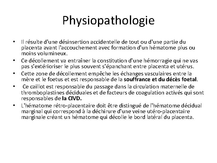 Les Hmorragies du 3me trimestre de la grossesse