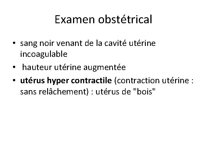Les Hmorragies du 3me trimestre de la grossesse