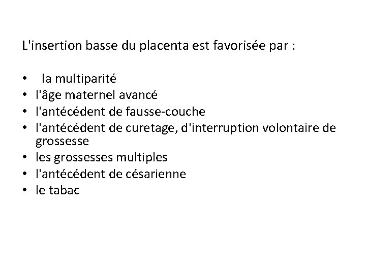 Les Hmorragies du 3me trimestre de la grossesse