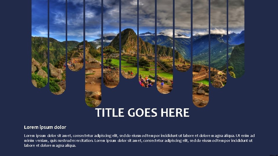 TITLE GOES HERE Lorem ipsum dolor sit amet, consectetur adipiscing elit, sed do eiusmod