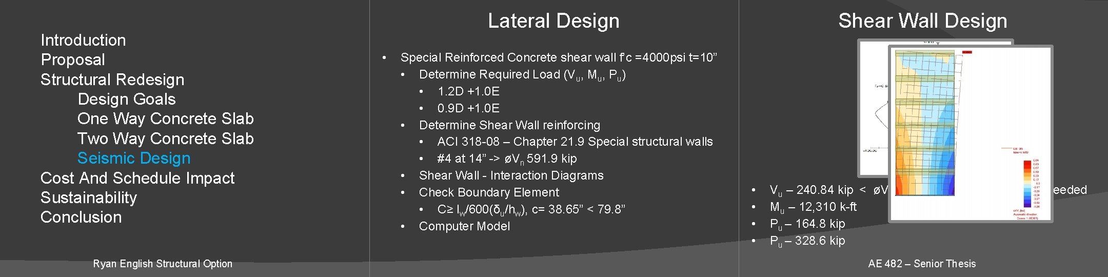 Introduction Proposal Structural Redesign Design Goals One Way Concrete Slab Two Way Concrete Slab