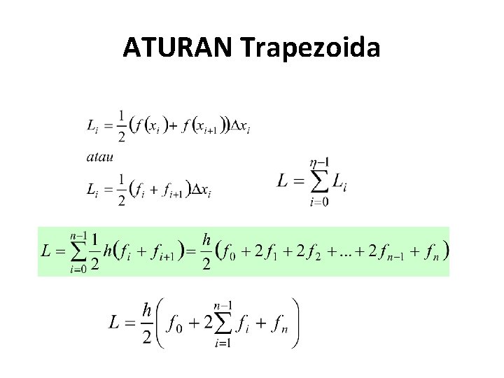 ATURAN Trapezoida 