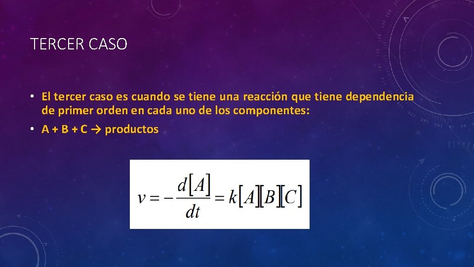 TERCER CASO • El tercer caso es cuando se tiene una reacción que tiene TERCER CASO • El tercer caso es cuando se tiene una reacción que tiene