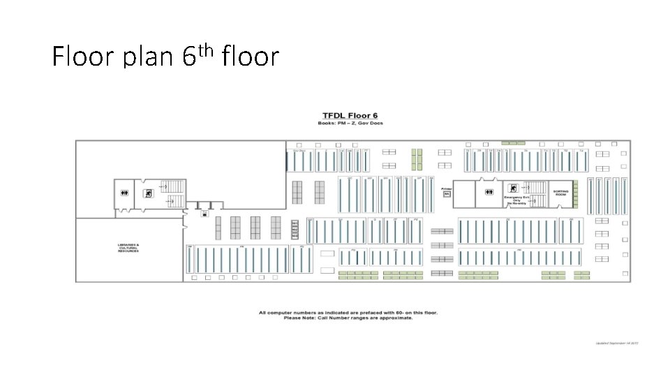 Floor plan 6 th floor 