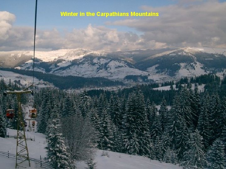 Winter in the Carpathians Mountains 