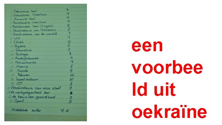 een voorbee ld uit oekraïne 