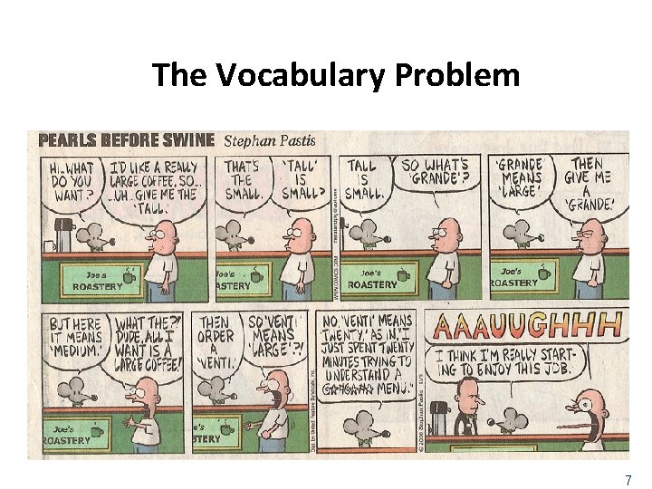 The Vocabulary Problem 7 