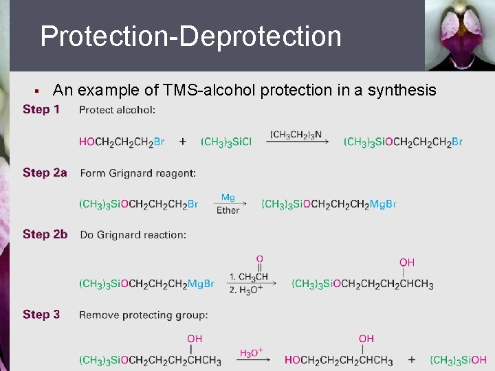 Protection-Deprotection § An example of TMS-alcohol protection in a synthesis 