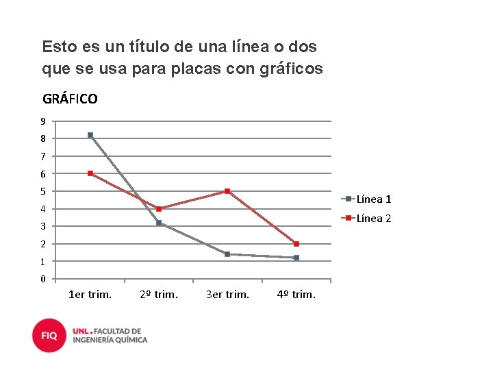 Esto es un título de una línea o dos que se usa para placas