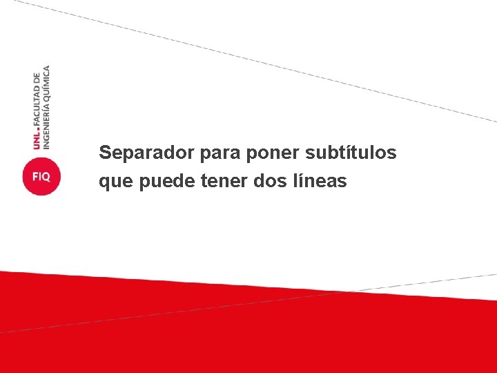 Separador para poner subtítulos que puede tener dos líneas 