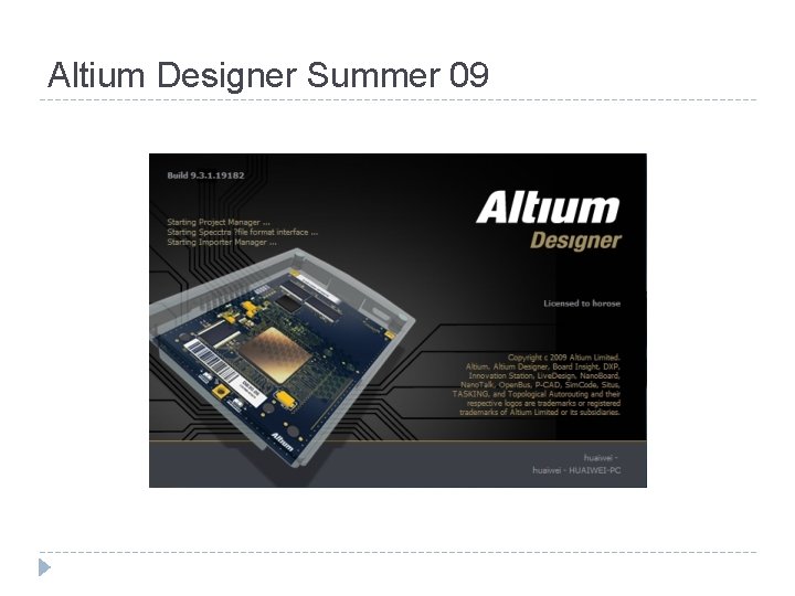Altium Designer Summer 09 