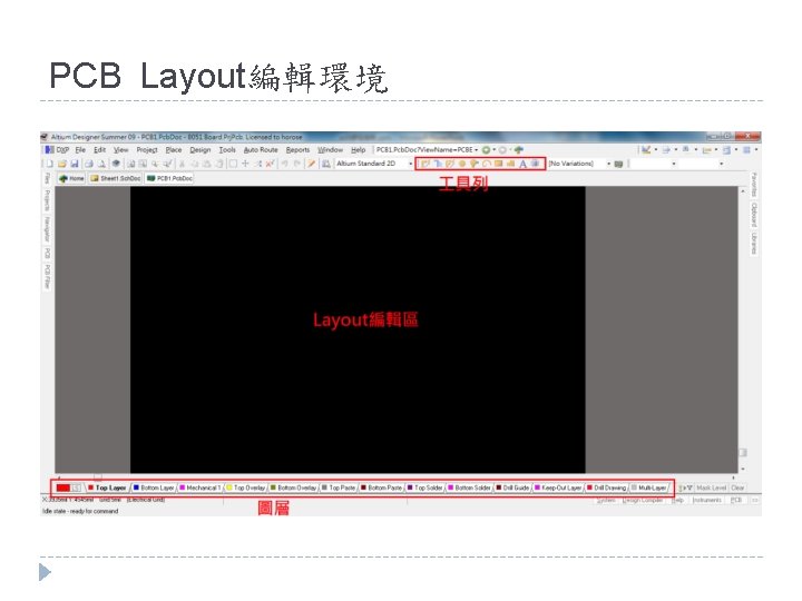 PCB Layout編輯環境 