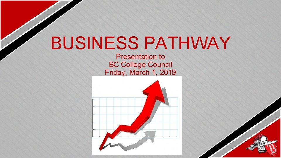 BUSINESS PATHWAY Presentation to BC College Council Friday, March 1, 2019 