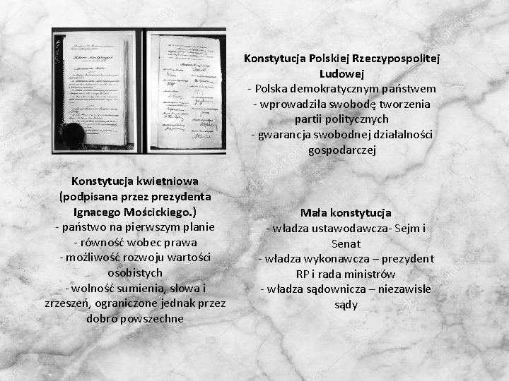 Konstytucja Polskiej Rzeczypospolitej Ludowej - Polska demokratycznym państwem - wprowadziła swobodę tworzenia partii politycznych