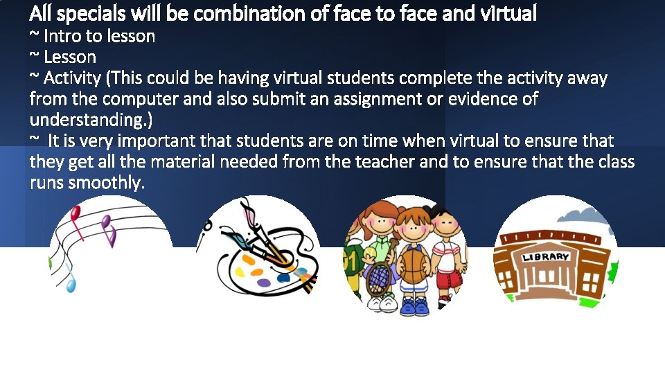 Virtual Section Activity Art Music Library and Physical Education 4 th