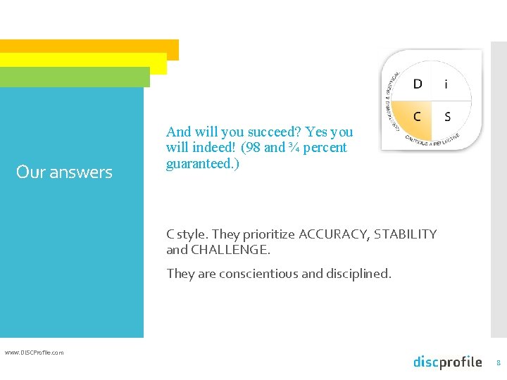 Our answers And will you succeed? Yes you will indeed! (98 and ¾ percent