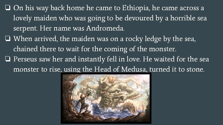 ❏ On his way back home he came to Ethiopia, he came across a