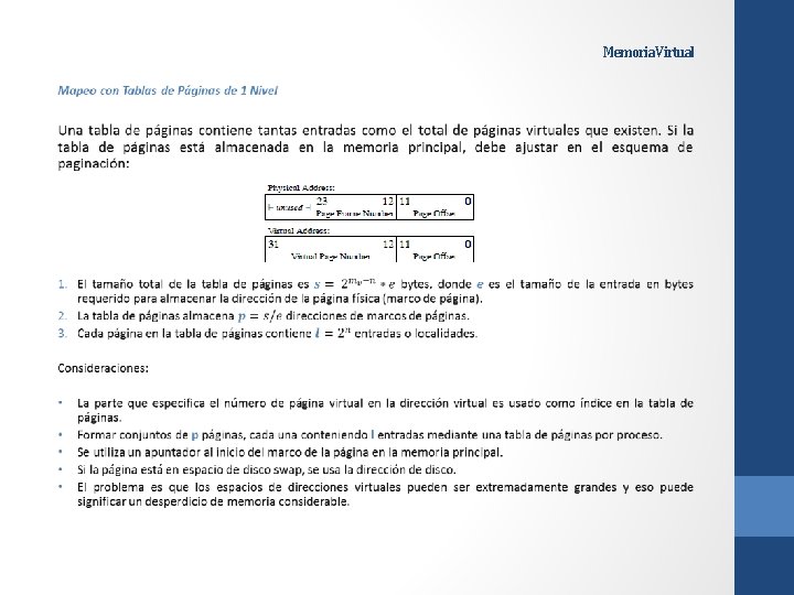 Memoria Virtual 