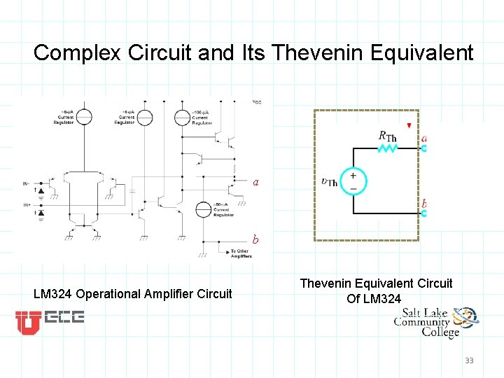 Complex Circuit and Its Thevenin Equivalent a b LM 324 Operational Amplifier Circuit Thevenin Complex Circuit and Its Thevenin Equivalent a b LM 324 Operational Amplifier Circuit Thevenin