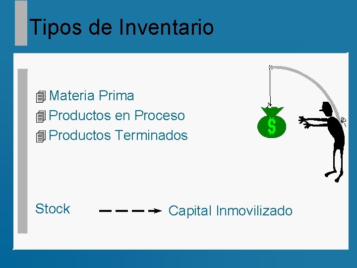 Tipos de Inventario 4 Materia Prima 4 Productos en Proceso 4 Productos Terminados Stock