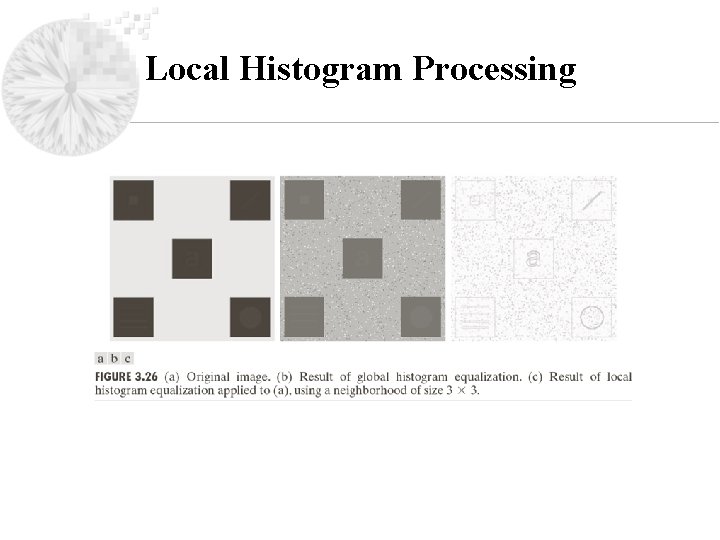 Local Histogram Processing 