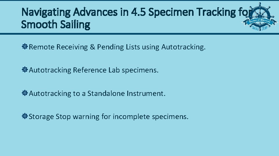 Navigating Advances in 4 5 Specimen Tracking for