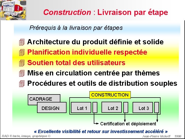Construction : Livraison par étape Prérequis à la livraison par étapes 4 Architecture du