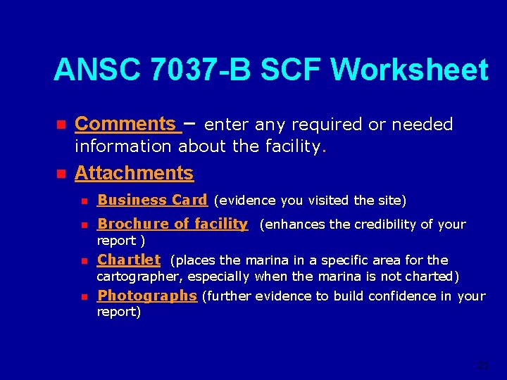 ANSC 7037 -B SCF Worksheet n Comments – enter any required or needed information