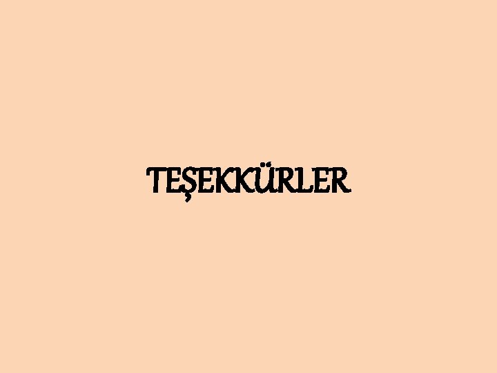 TEŞEKKÜRLER 