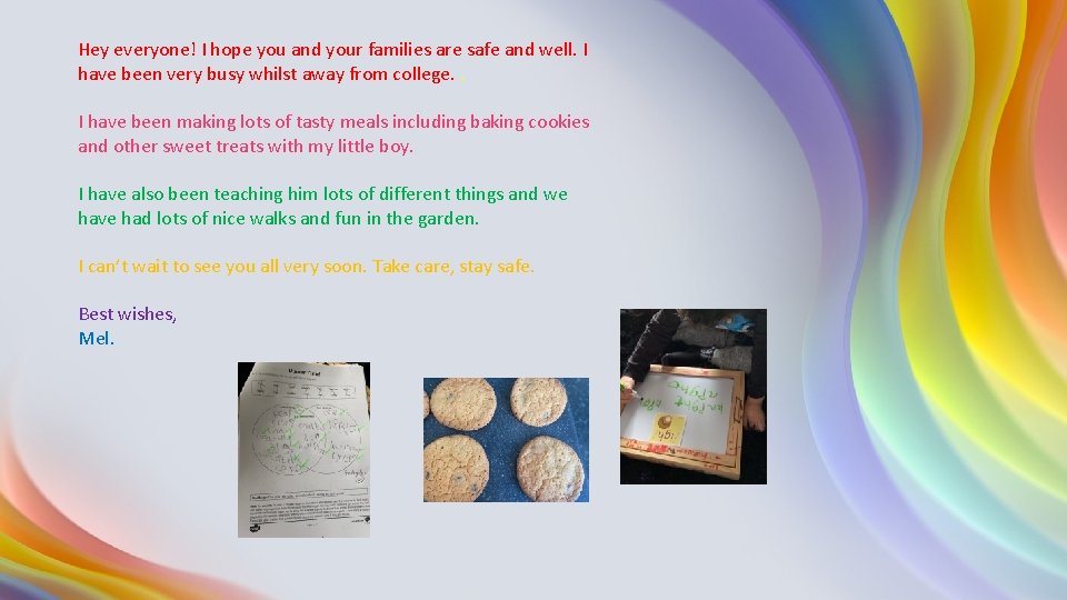 Hey everyone! I hope you and your families are safe and well. I have