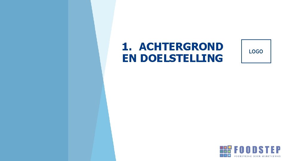 1. ACHTERGROND EN DOELSTELLING LOGO 