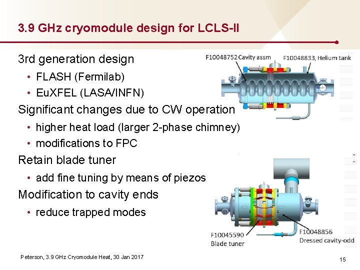 3. 9 GHz cryomodule design for LCLS-II 3 rd generation design • FLASH (Fermilab)