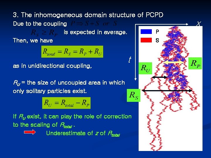 3. The inhomogeneous domain structure of PCPD Due to the coupling is expected in