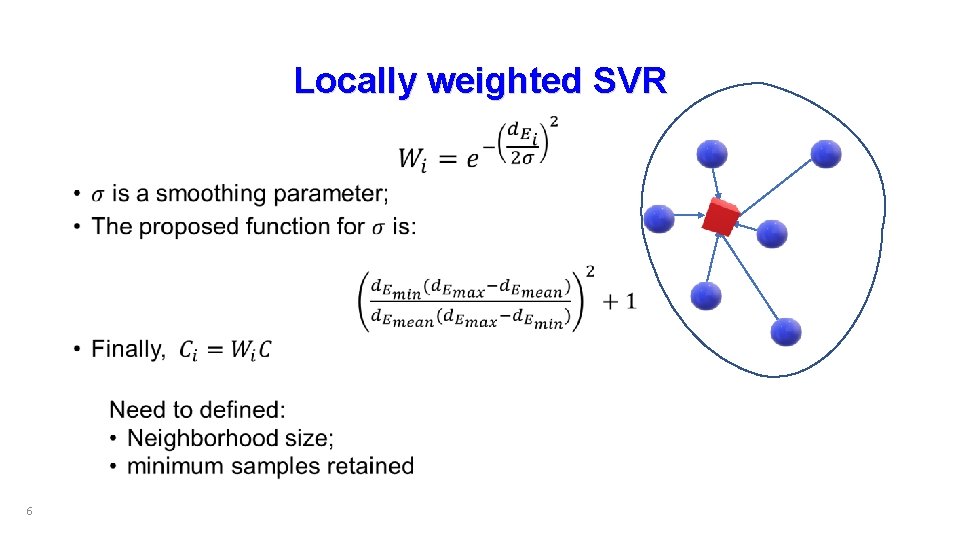 Locally weighted SVR • 6 