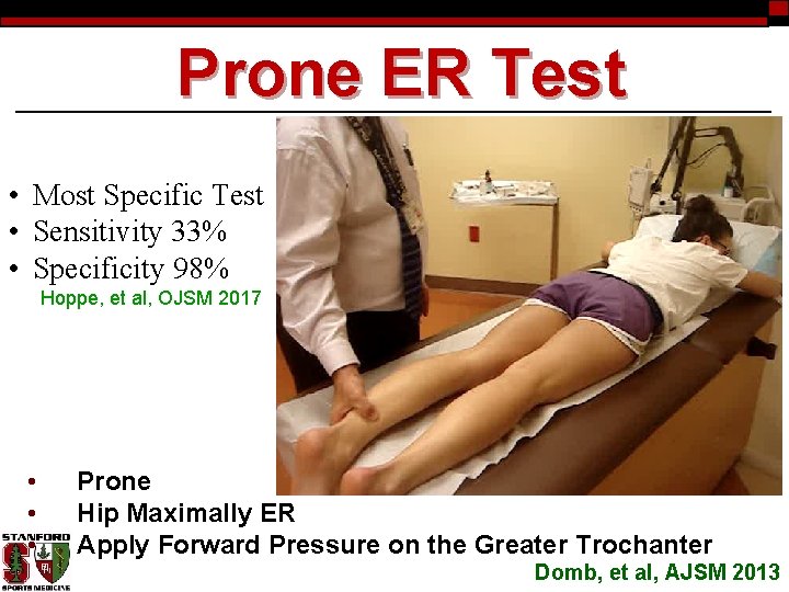 Prone ER Test • Most Specific Test • Sensitivity 33% • Specificity 98% Hoppe,