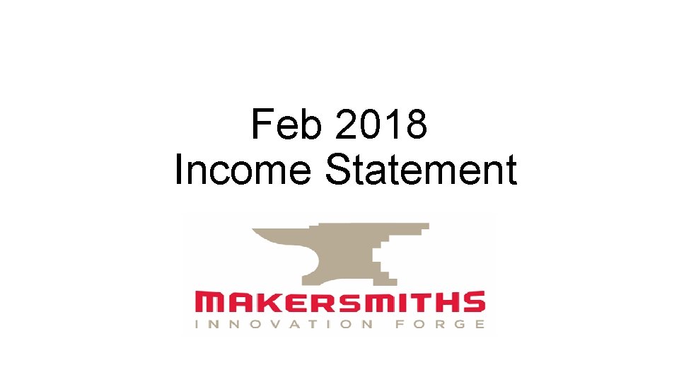 Feb 2018 Income Statement 
