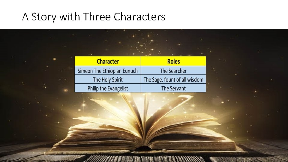 A Story with Three Characters 