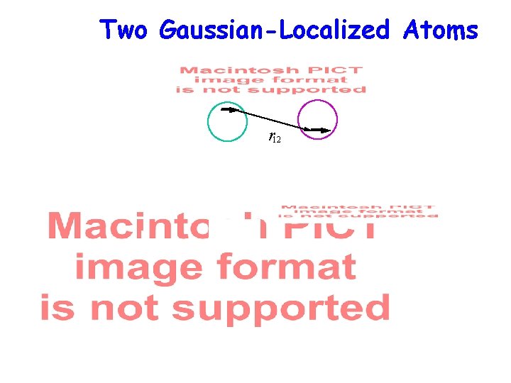 Two Gaussian-Localized Atoms r 12 