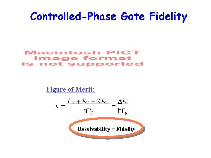 Controlled-Phase Gate Fidelity Figure of Merit: E 11 + E 00 - 2 E