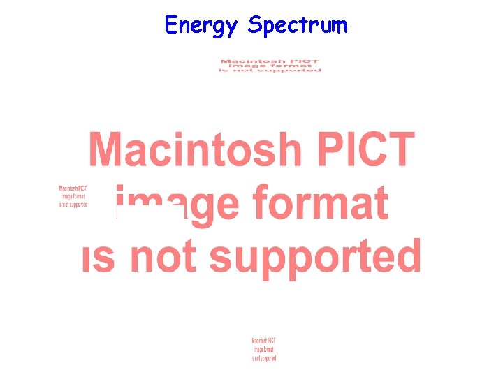 Energy Spectrum 