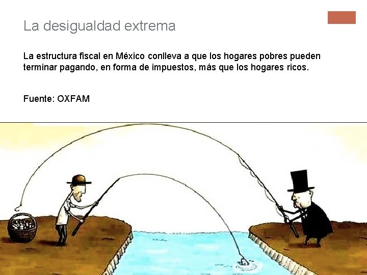 La desigualdad extrema La estructura fiscal en México conlleva a que los hogares pobres