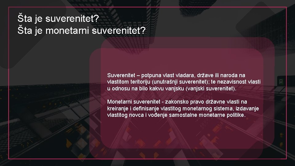 Šta je suverenitet? Šta je monetarni suverenitet? Suverenitet – potpuna vlast vladara, države ili