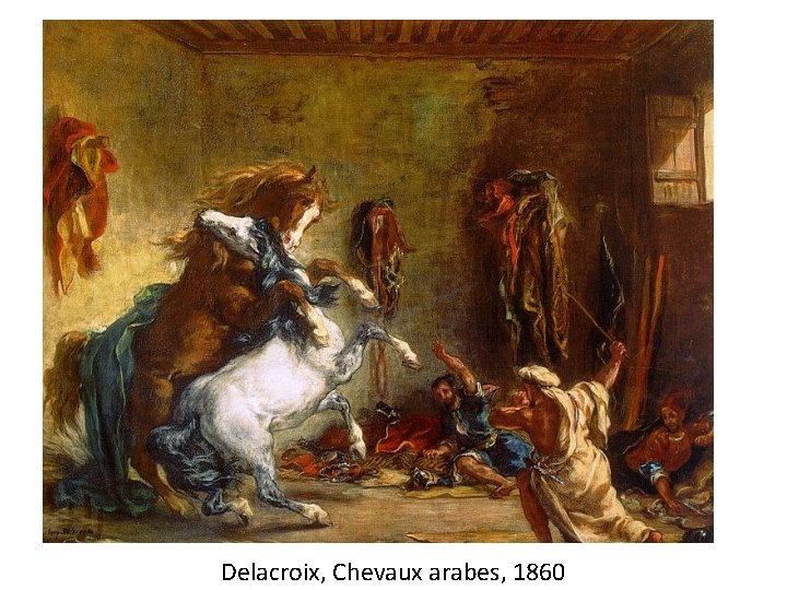 Delacroix, Chevaux arabes, 1860 