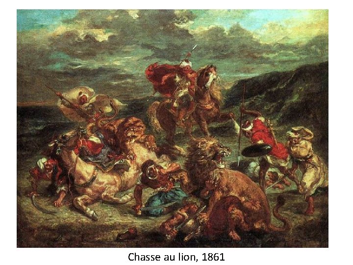 Chasse au lion, 1861 