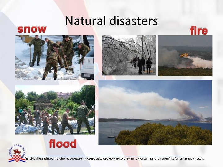 snow Natural disasters fire flood “Establishing a Joint Partnership NGO Network: A Cooperative Approach