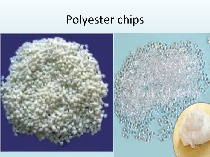 Polyester chips 