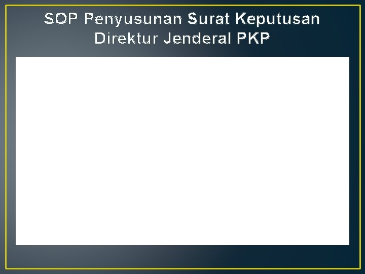 SOP Penyusunan Surat Keputusan Direktur Jenderal PKP 