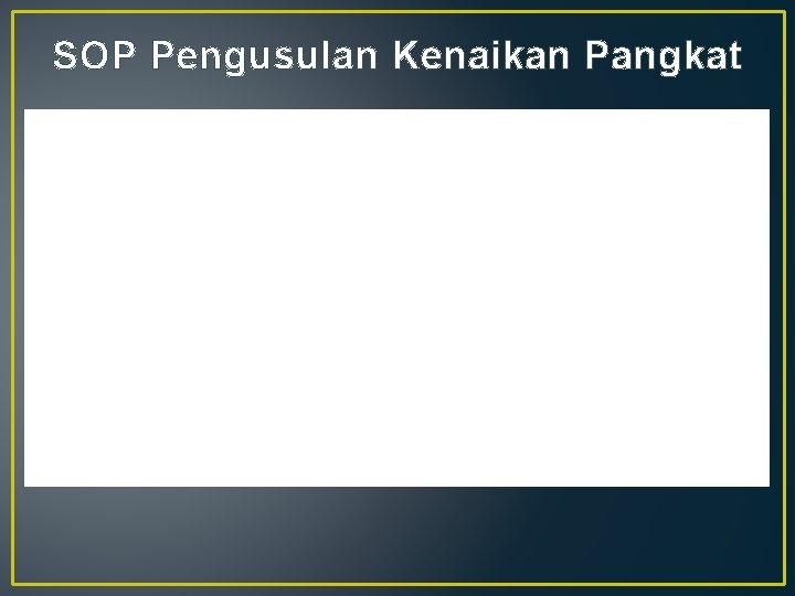 SOP Pengusulan Kenaikan Pangkat 