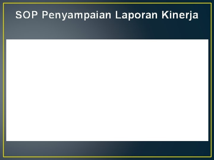 SOP Penyampaian Laporan Kinerja 