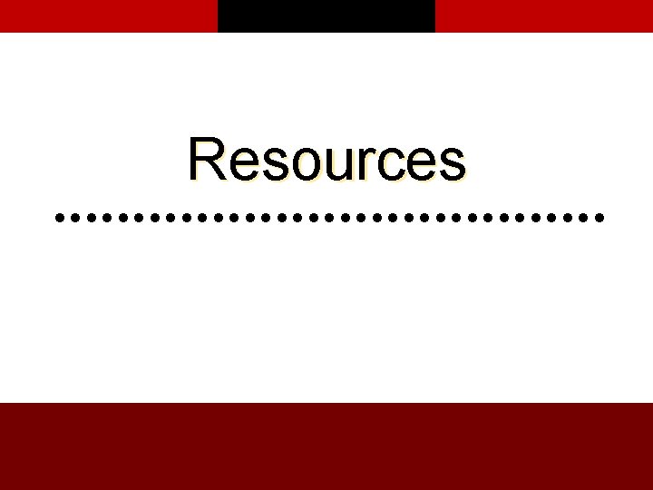 Resources 